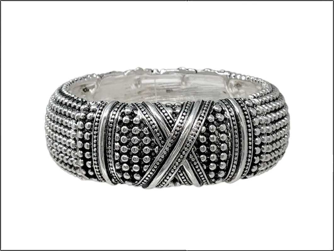 SILVER STRETCH BRACELET ( 03333 AS ) sold by Oh My Jewelry