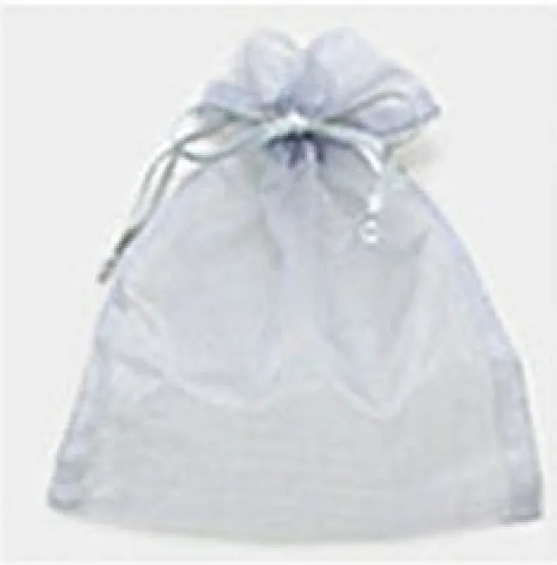 5.5" x 6.5" GREY Organza Gift Bag 12 Pieces L ( 1002 GREY ) sold by Oh My Jewelry