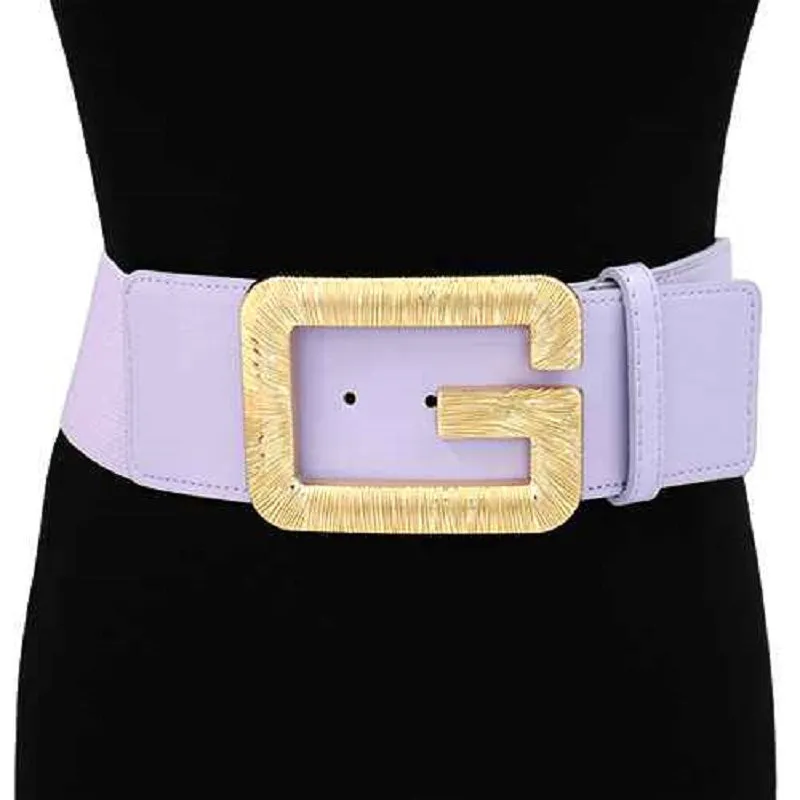 LIGHT PURPLE STRETCH BELT WITH GOLD ( 1520 GDLPU ) sold by Oh My Jewelry