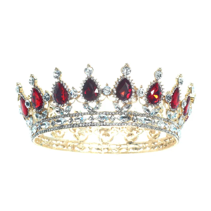 GOLD CROWN RED CLEAR STONES ( 60646 LSIG ) sold by Oh My Jewelry