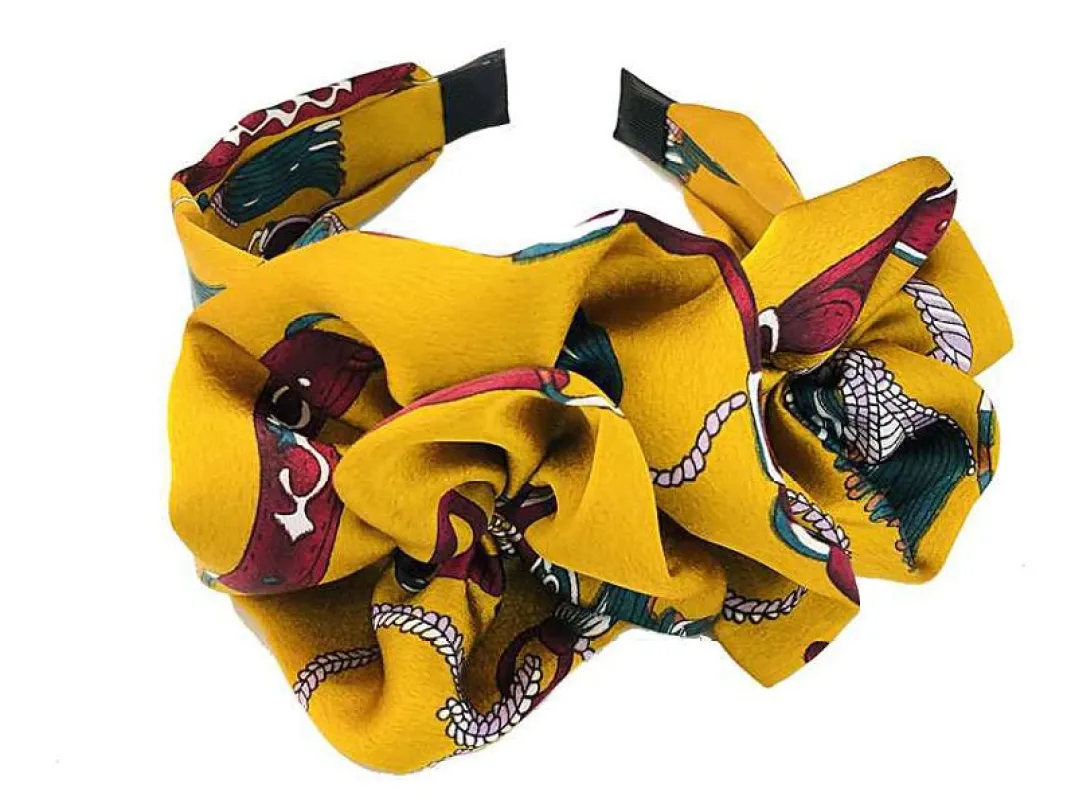 YELLOW MULTI COLOR HEAD BAND ( 820 YL ) sold by Oh My Jewelry