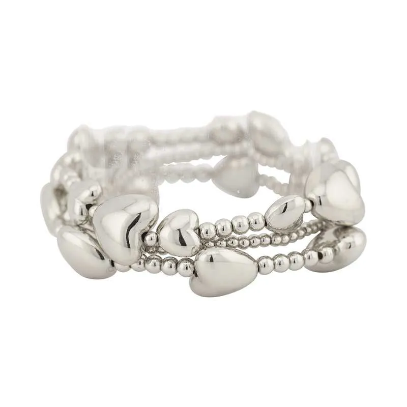 SILVER BRACELETS HEARTS ( 1965 RD ) sold by Oh My Jewelry