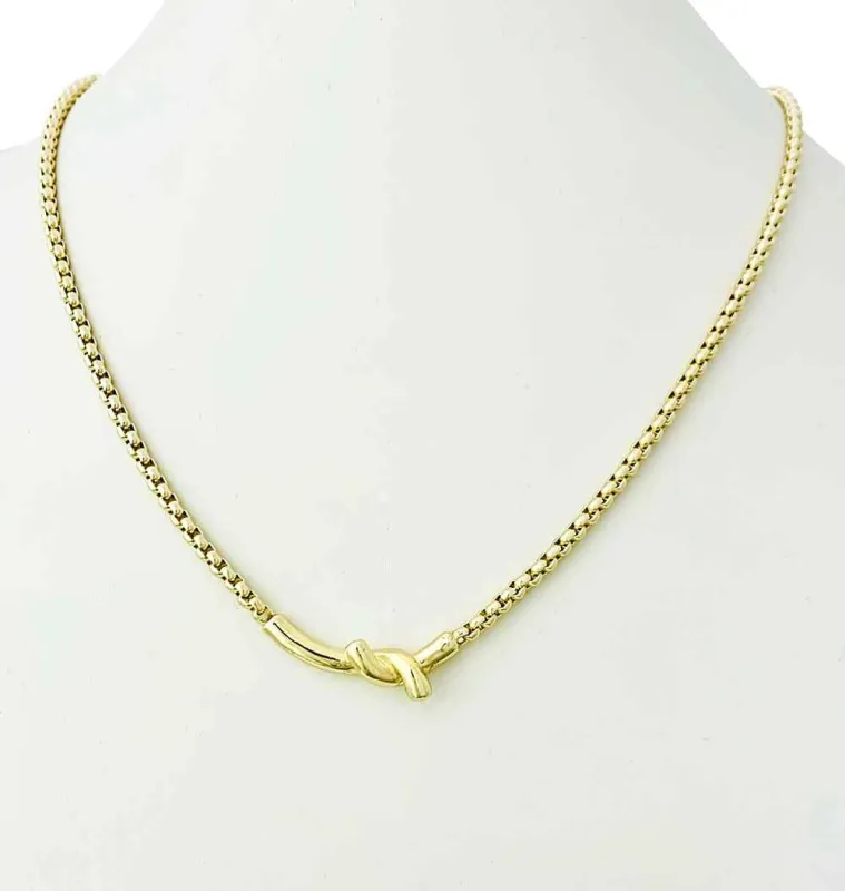 GOLD NECKLACE ( 9548 G ) sold by Oh My Jewelry