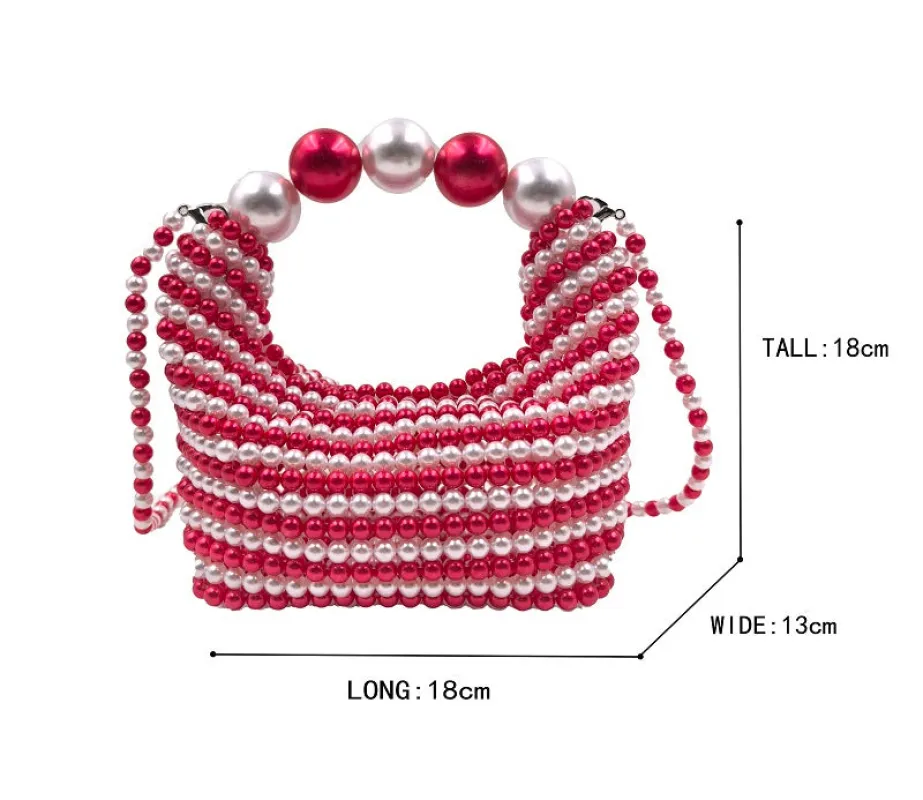 BAG WITH PEARL HANDLE ( 0134 WHRD ) sold by Oh My Jewelry
