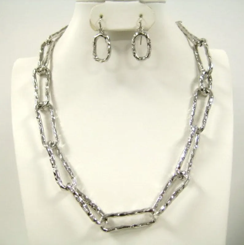 SILVER NECKLACE SET ( 5303 S ) sold by Oh My Jewelry