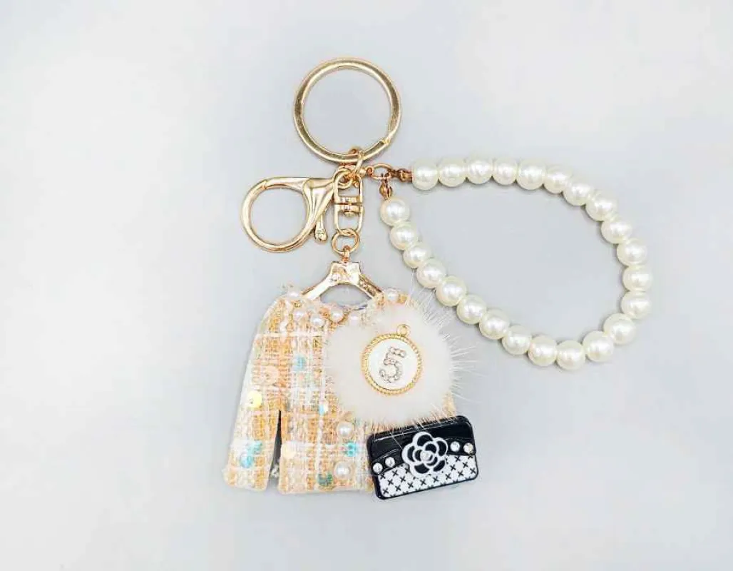 FASHION SUIT KEYCHAIN ( 1697 IV ) sold by Oh My Jewelry