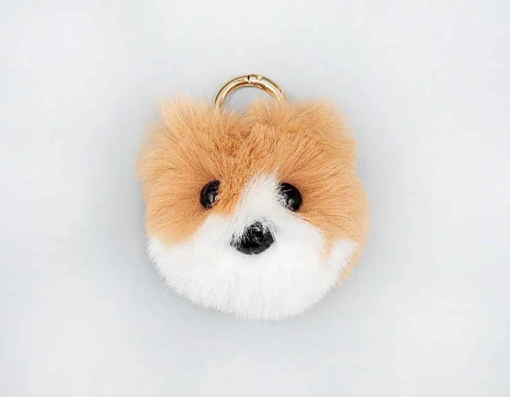 POM POM PUPPY KEYCHAIN ( 1665 ) sold by Oh My Jewelry