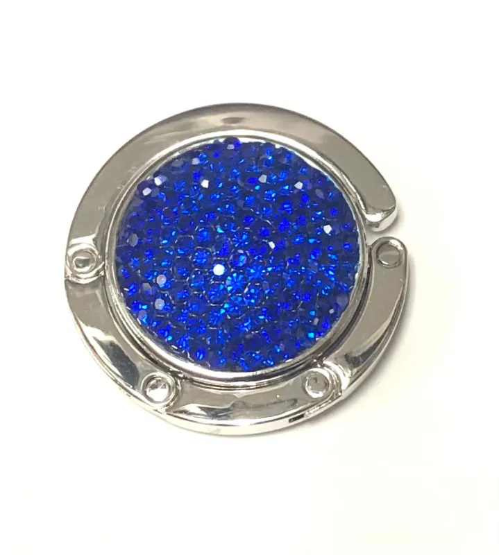 SILVER ROYAL BLUE PURSE HOOK ( MBH RBL ) sold by Oh My Jewelry