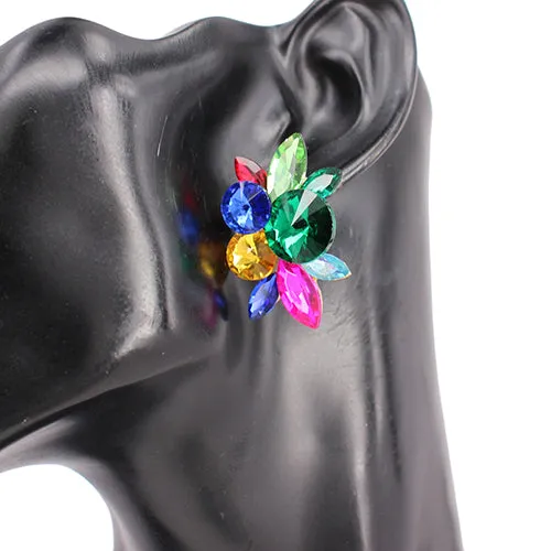 GOLD MULTICOLOR EARRINGS ( 8210 GDMLT ) sold by Oh My Jewelry