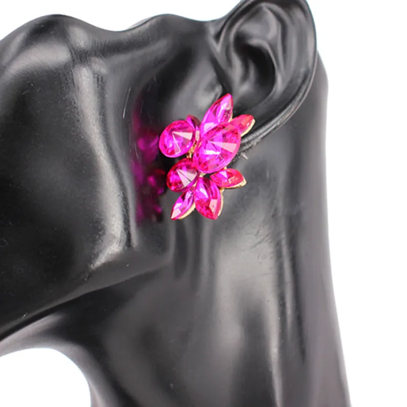 GOLD FUCHSIA EARRINGS ( 8210 GDFSH ) sold by Oh My Jewelry
