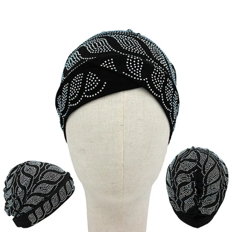 BLACK TURBAN RHINESTONES ( 1434 BK ) sold by Oh My Jewelry