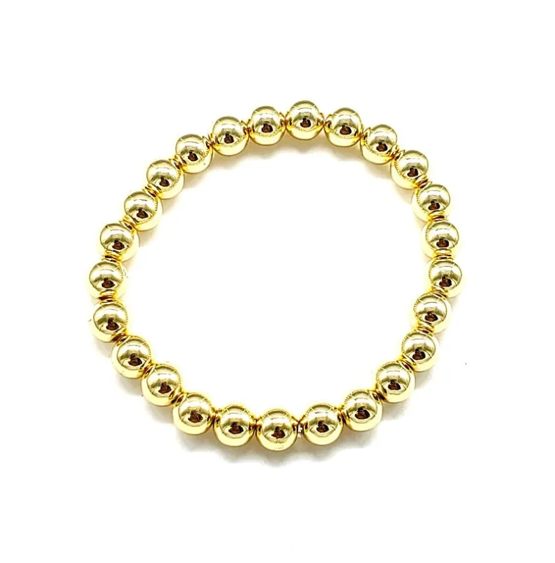GOLD 316L STAINLESS STEEL STRETCH BRACELET ( 2218 GL ) made by Oh My Jewelry