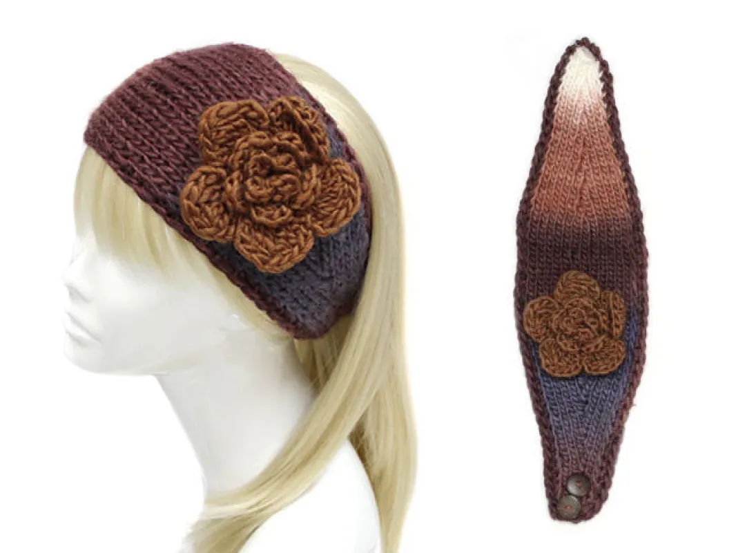 BROWN KNIT HEADBAND ( 0130 B ) sold by Oh My Jewelry