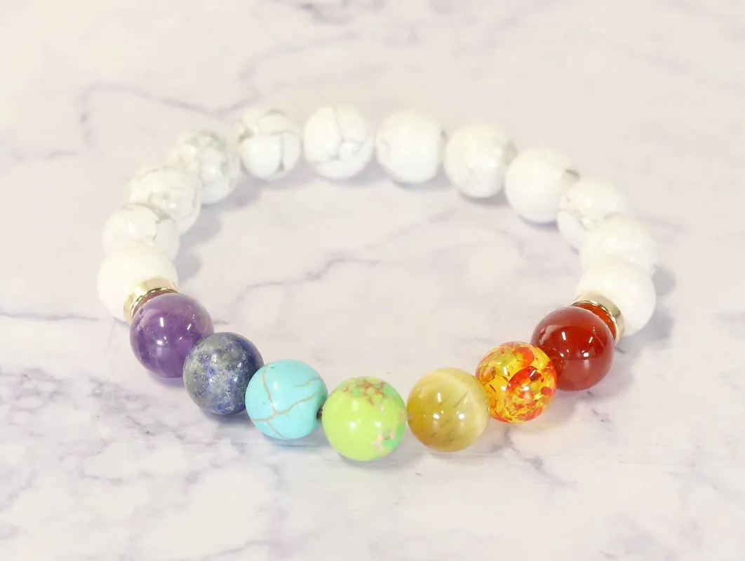 CHAKRA HEALING STONES BRACELET ( 0930 GLMUL ) sold by Oh My Jewelry