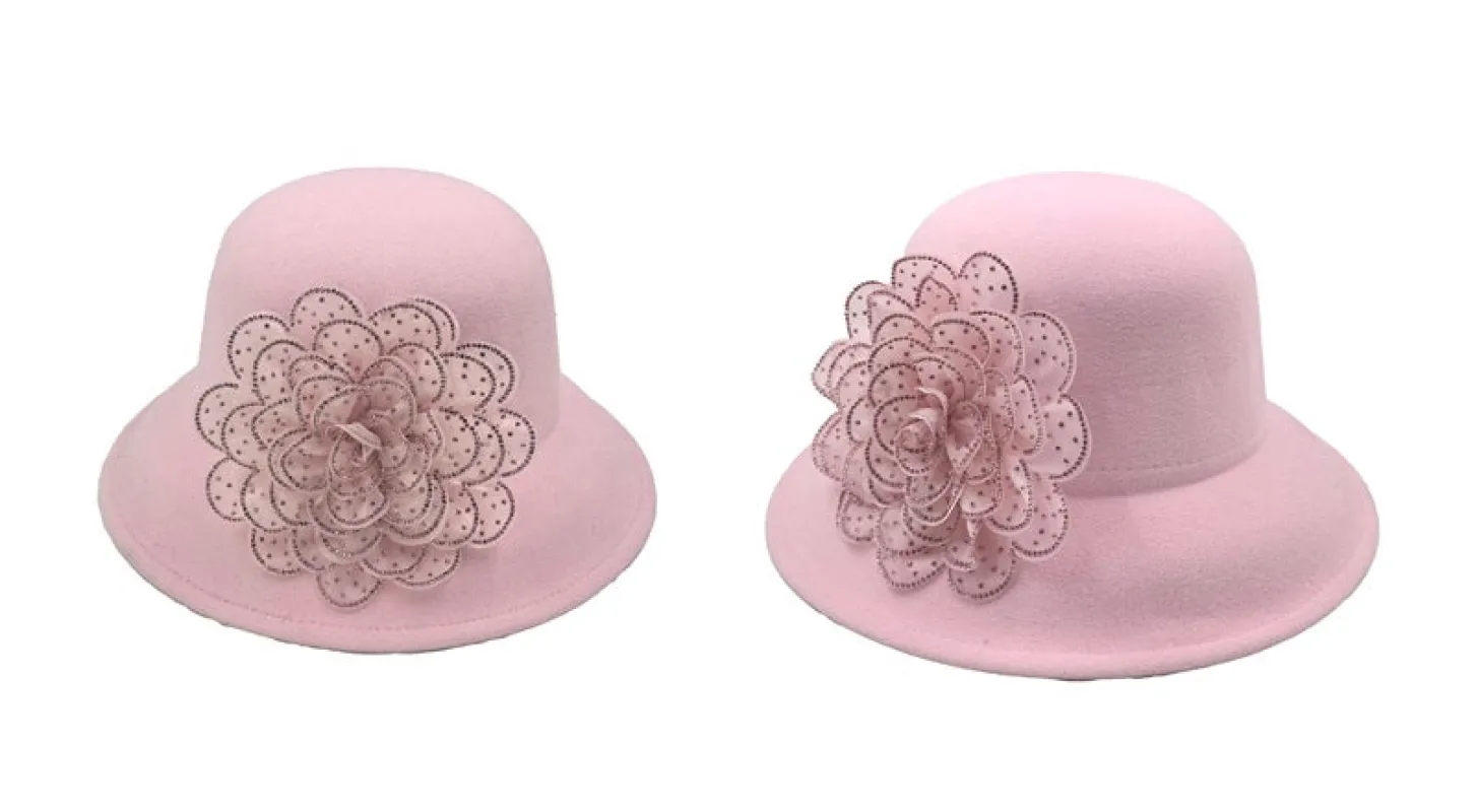 BUCKET HAT FLOWER PINK ( 0777 PKPKPK ) sold by Oh My Jewelry
