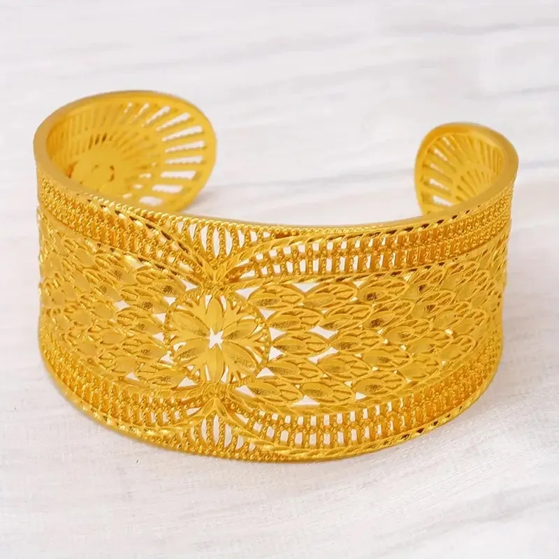 GOLD CUFF BANGLE ( 11696 ) sold by Oh My Jewelry