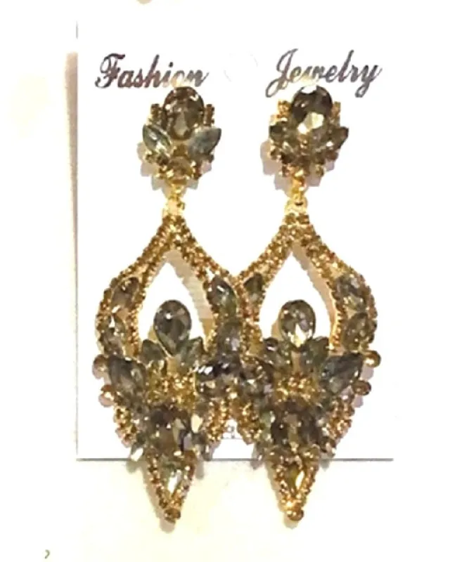 DANGLING RHINESTONE EARRINGS ( 3386 TP ) sold by Oh My Jewelry
