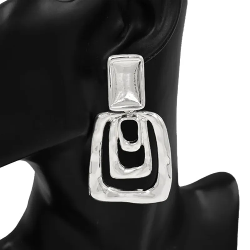 METAL EARRINGS ( 4458 RD ) sold by Oh My Jewelry