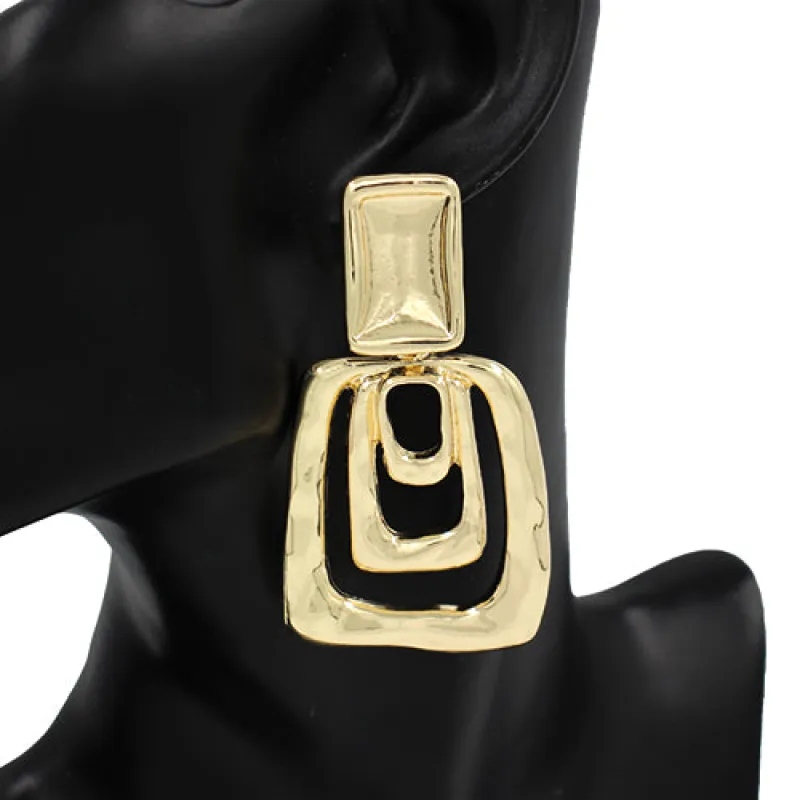 METAL EARRINGS ( 4458 GD ) sold by Oh My Jewelry