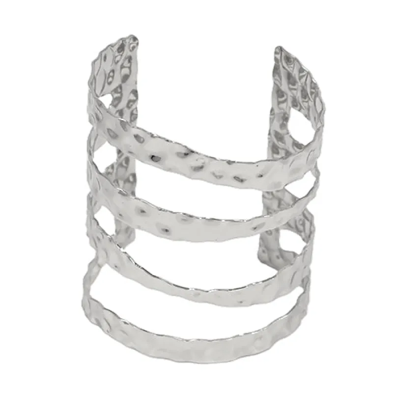 SILVER CUFF BANGLE ( 8019 RD ) sold by Oh My Jewelry