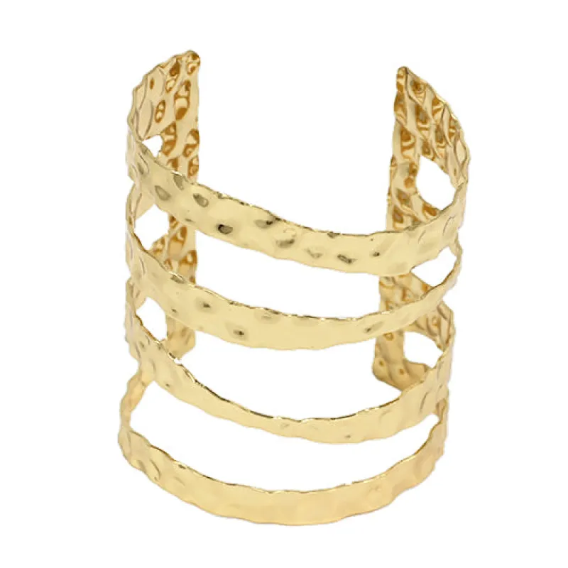 GOLD CUFF BANGLE ( 8019 GD ) sold by Oh My Jewelry