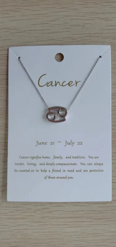 SILVER ZODIAC NECKLACE ( 0311 RHCN ) sold by Oh My Jewelry