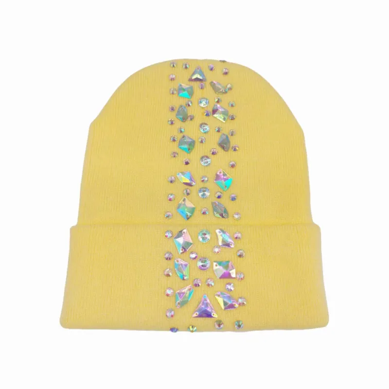 STONE ACCENTED BEANIE CAP ( 0131 XXYE ) sold by Oh My Jewelry