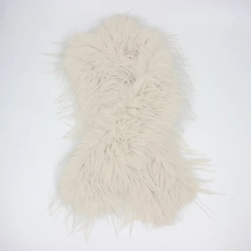 FUZZY SCARF ( 1421 WT ) sold by Oh My Jewelry