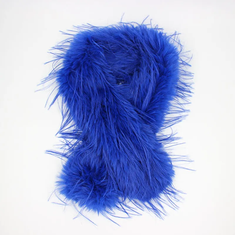 FUZZY SCARF ( 1421 BL ) sold by Oh My Jewelry