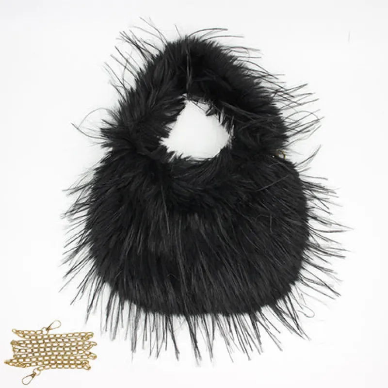 FURRY BAG ( 1419 BK ) sold by Oh My Jewelry