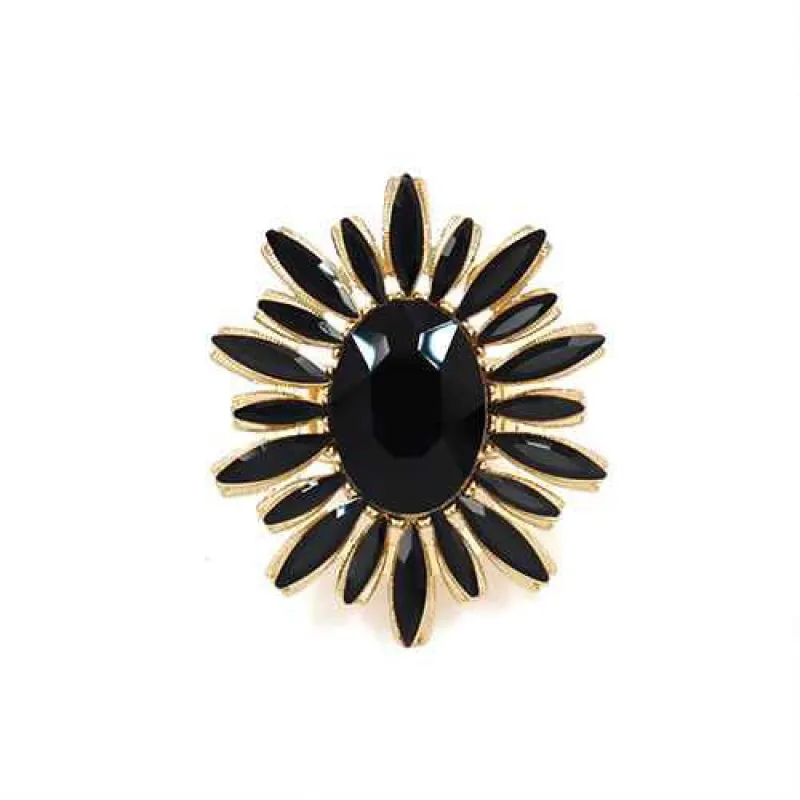 GOLD BLACK COLOR STRETCH RING ( 2009 GDJET ) sold by Oh My Jewelry