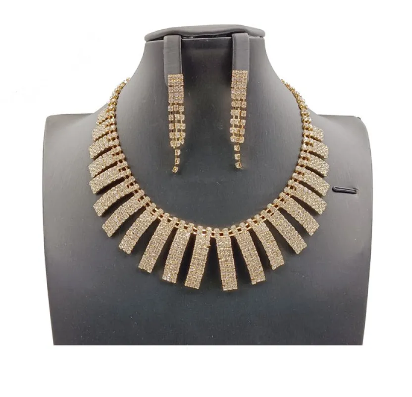 CRYSTAL NECKLACE SET ( 0543 2C ) sold by Oh My Jewelry