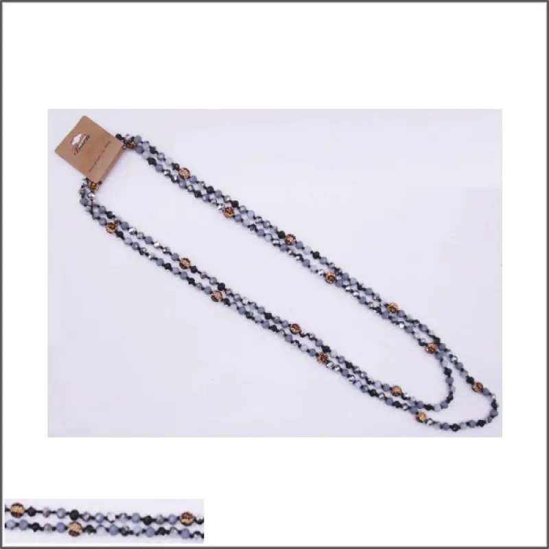 60" 8MM  CRYSTAL NECKLACE ( 102 MT38 ) sold by Oh My Jewelry