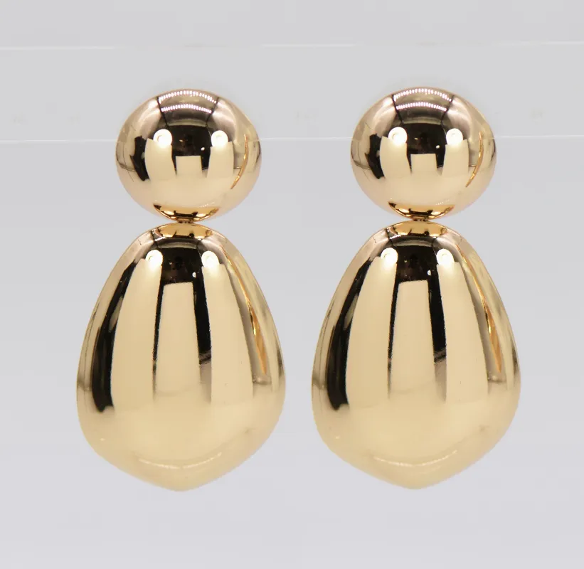 STAMPING POST EARRINGS ( 4902 GOL ) sold by Oh My Jewelry