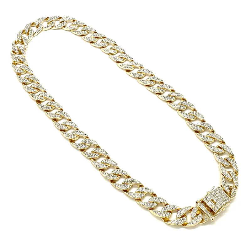 ICE OUT CHAIN NECKLACE 20" ( 4106 GL20 ) sold by Oh My Jewelry