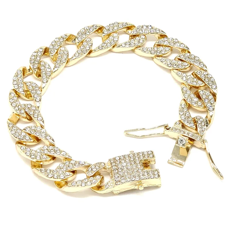 ICE OUT CHAIN BRACELET ( 3043 GL8 ) sold by Oh My Jewelry
