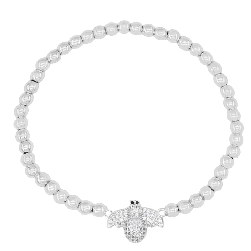 BALL STRETCH BRACELET BEE ( 2262 S ) made by Oh My Jewelry