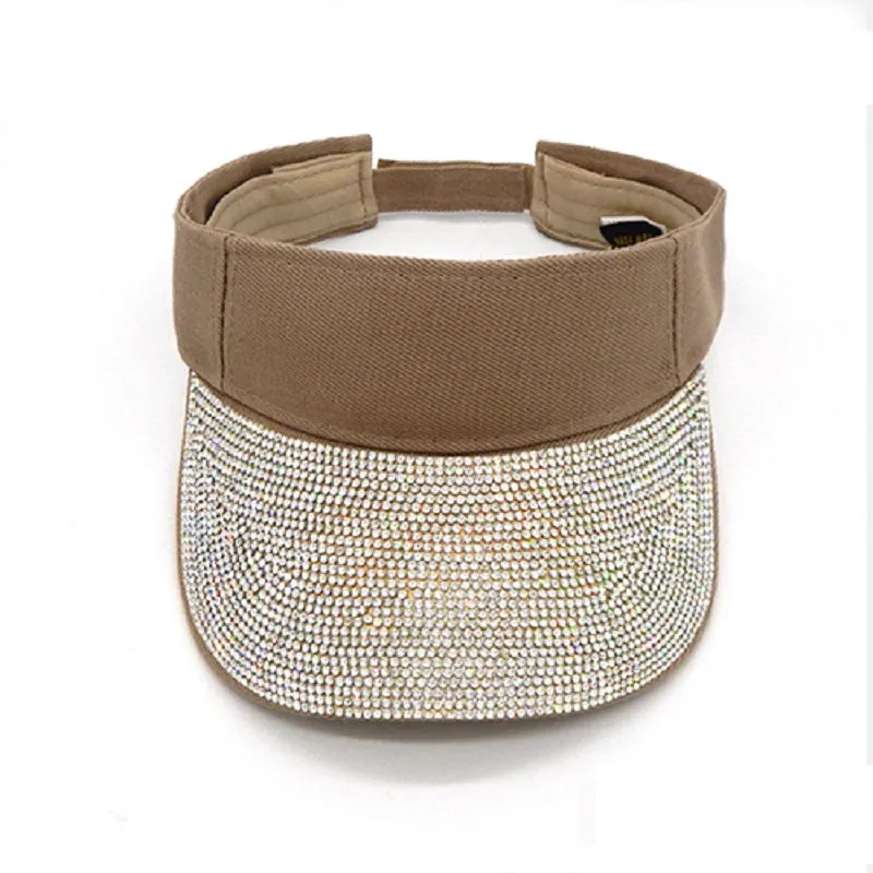 KHAKI VISOR CLEAR STONES ( 8162 KHACLR ) sold by Oh My Jewelry