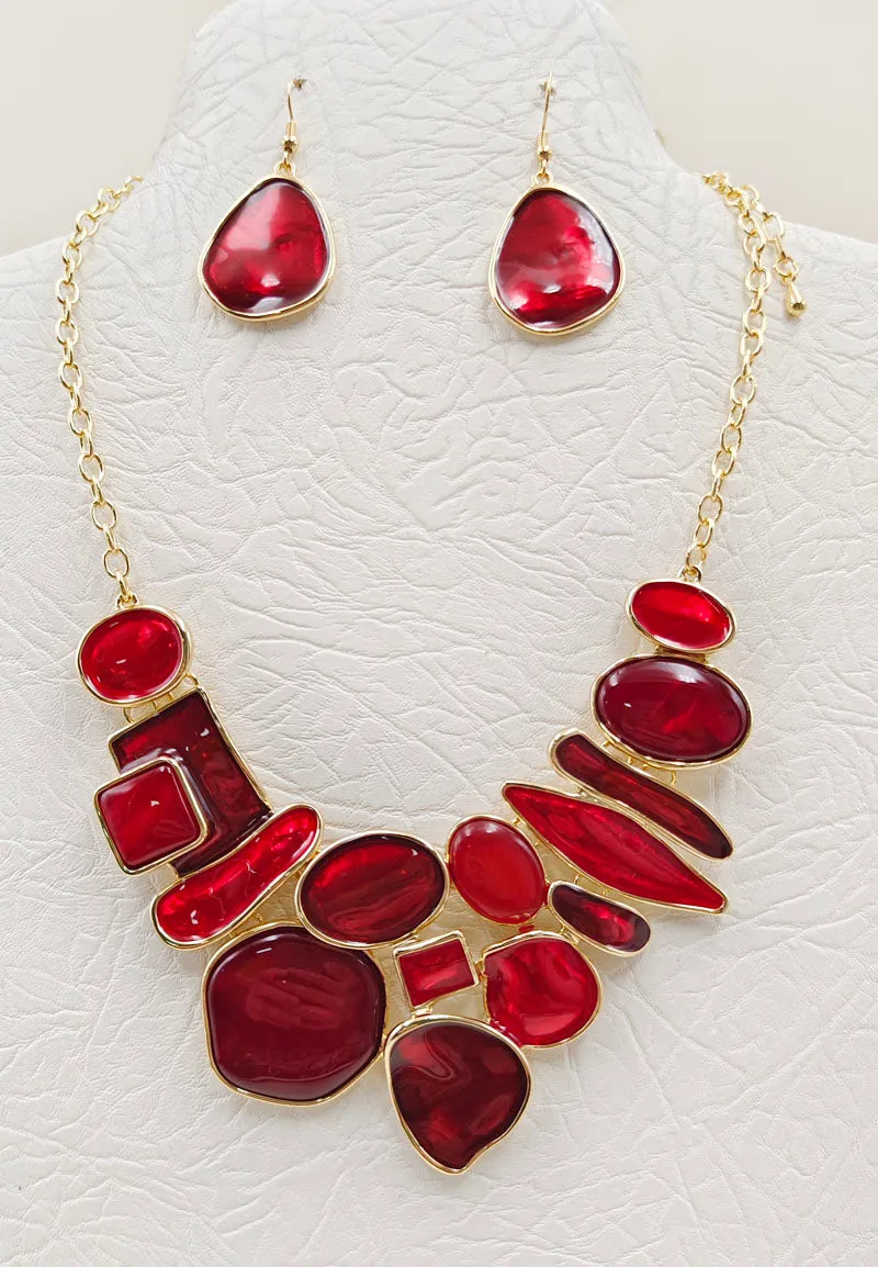 NECKLACE SET STONES ( 5087 GRD ) sold by Oh My Jewelry