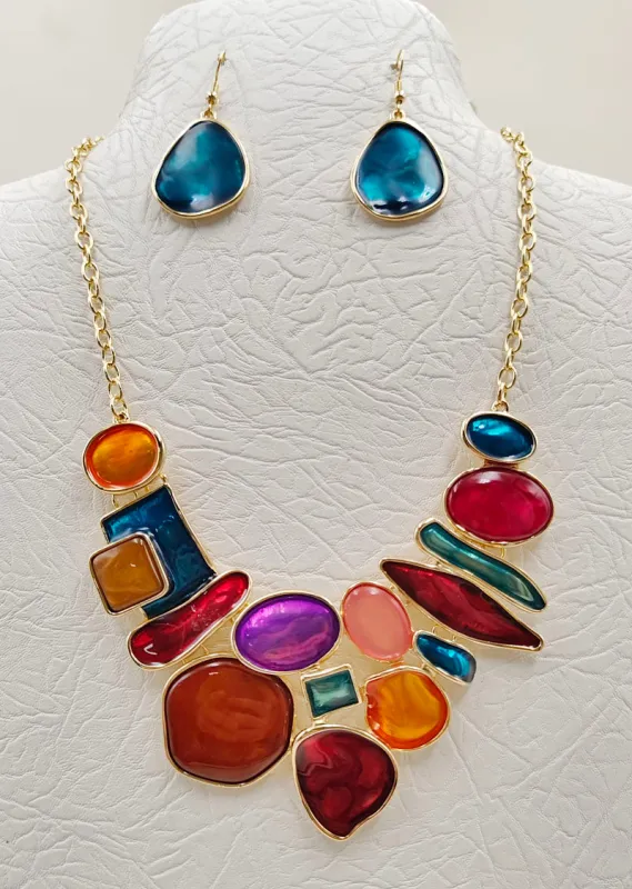 NECKLACE SET STONES ( 5087 GMT ) sold by Oh My Jewelry