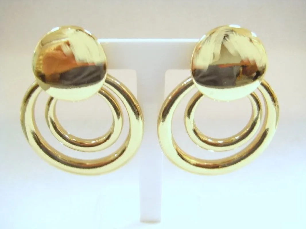 GOLD CLIP ON EARRINGS ( 3267 G ) sold by Oh My Jewelry