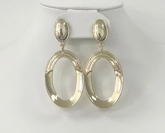 GOLD CLIP ON EARRINGS ( 3081 G ) sold by Oh My Jewelry