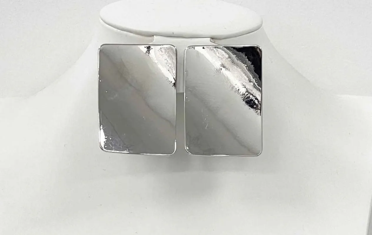 SILVER CLIP ON EARRINGS ( 3070 S ) sold by Oh My Jewelry