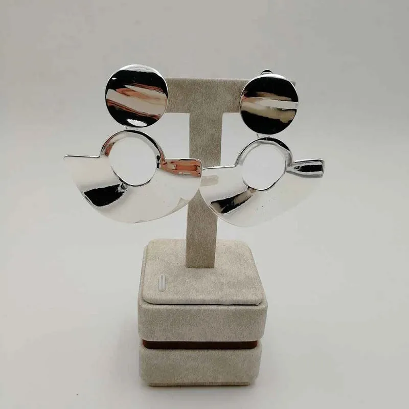 SILVER CLIP ON EARRINGS ( 2964 S ) sold by Oh My Jewelry