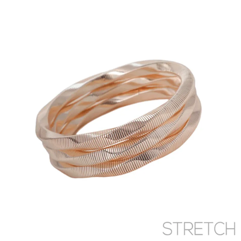 3 PIECE OMEGA CHAIN BRACELETS ( 84447 RG ) sold by Oh My Jewelry