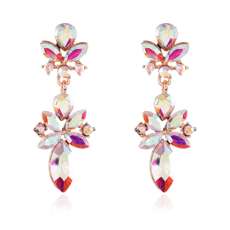 CRYSTAL POST EARRINGS ( 2605 GAB ) sold by Oh My Jewelry