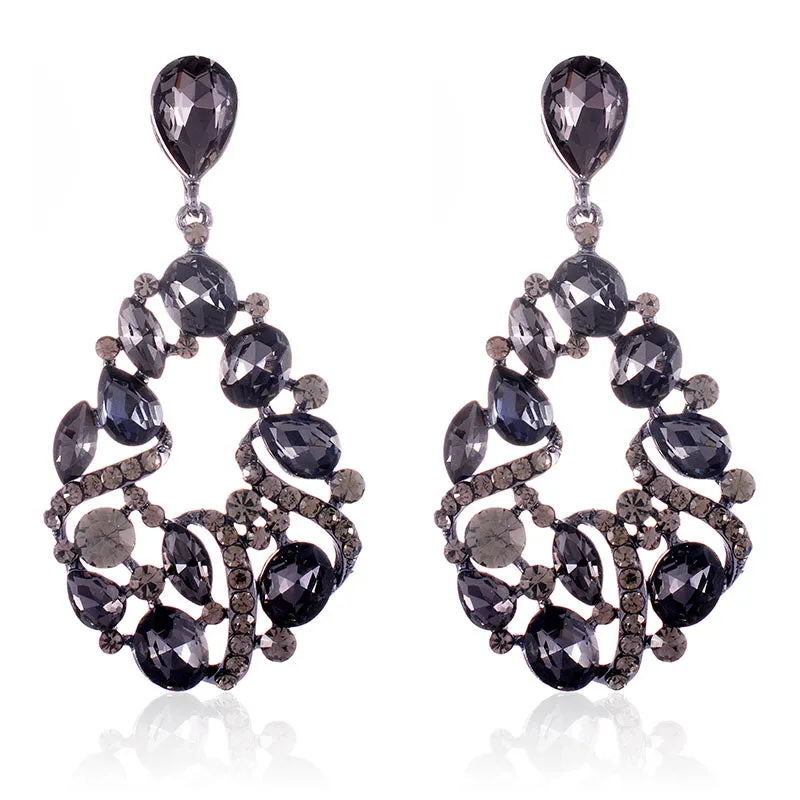 CRYSTAL POST EARRINGS STONES ( 2529 BD ) sold by Oh My Jewelry