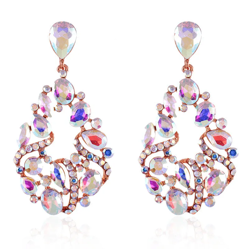 CRYSTAL POST EARRINGS STONES ( 2529 GAB ) sold by Oh My Jewelry