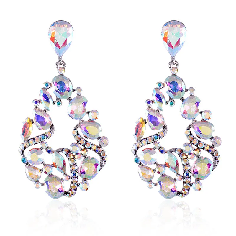 CRYSTAL POST EARRINGS STONES ( 2529 SAB ) sold by Oh My Jewelry