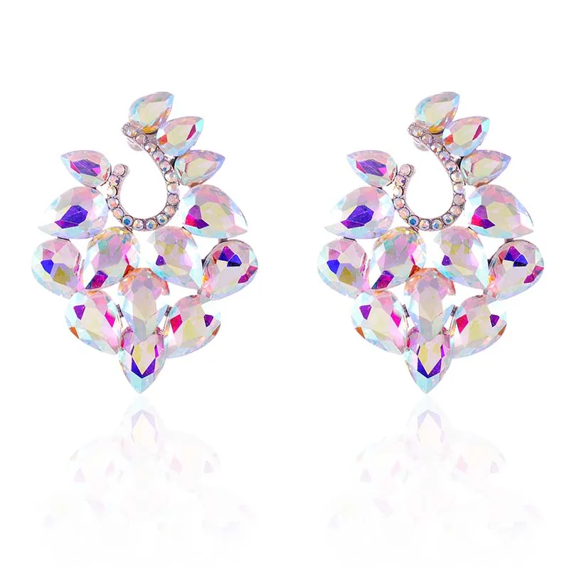 CRYSTAL POST EARRINGS ( 2586 SAB ) sold by Oh My Jewelry